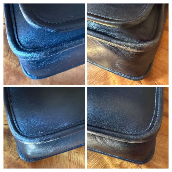 Vintage Coach Rambler’s Legacy Bag 9061 (2001) – Black Glovetanned Leather - Picture 5 of 15
